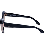 Lafayette, Gloss Black Light Tan Splice with Rose Gold Metal/Black Lenses