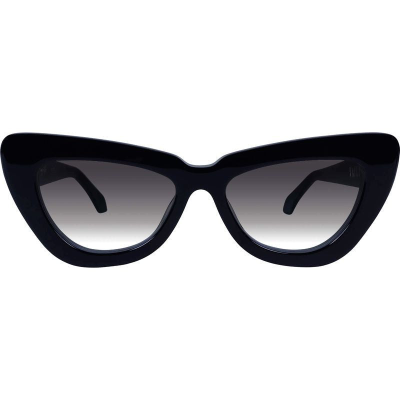 Lafayette, Gloss Black with Gold Metal/Black Gradient Lenses