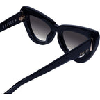 Lafayette, Gloss Black with Gold Metal/Black Gradient Lenses