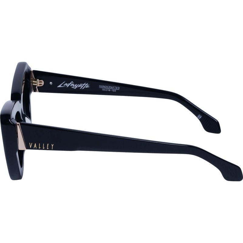 Lafayette, Gloss Black with Gold Metal/Black Gradient Lenses