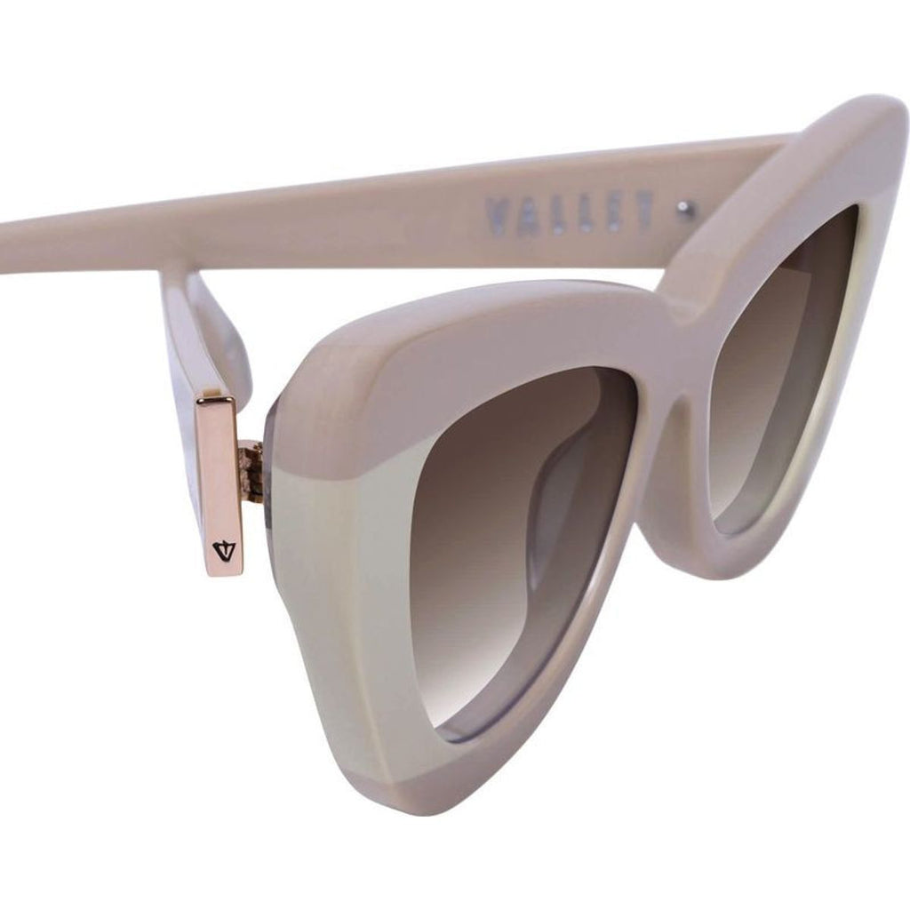Lafayette, Light Tan Biege Splice with Rose Gold Metal/Brown Gradient Lenses