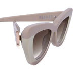 Lafayette, Light Tan Biege Splice with Rose Gold Metal/Brown Gradient Lenses