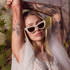 Lafayette, Light Tan Biege Splice with Rose Gold Metal/Brown Gradient Lenses