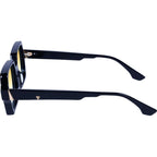Liberty, Gloss Black with Gold Metal/Orange Gradient Lenses