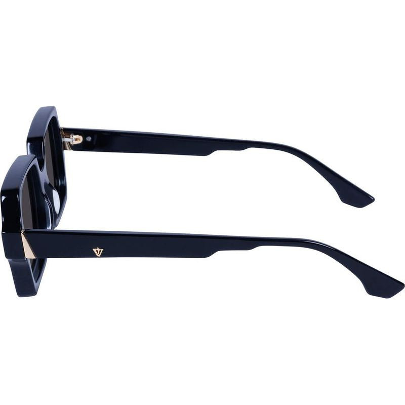 Liberty, Gloss Black with Gold Metal/Black Lenses