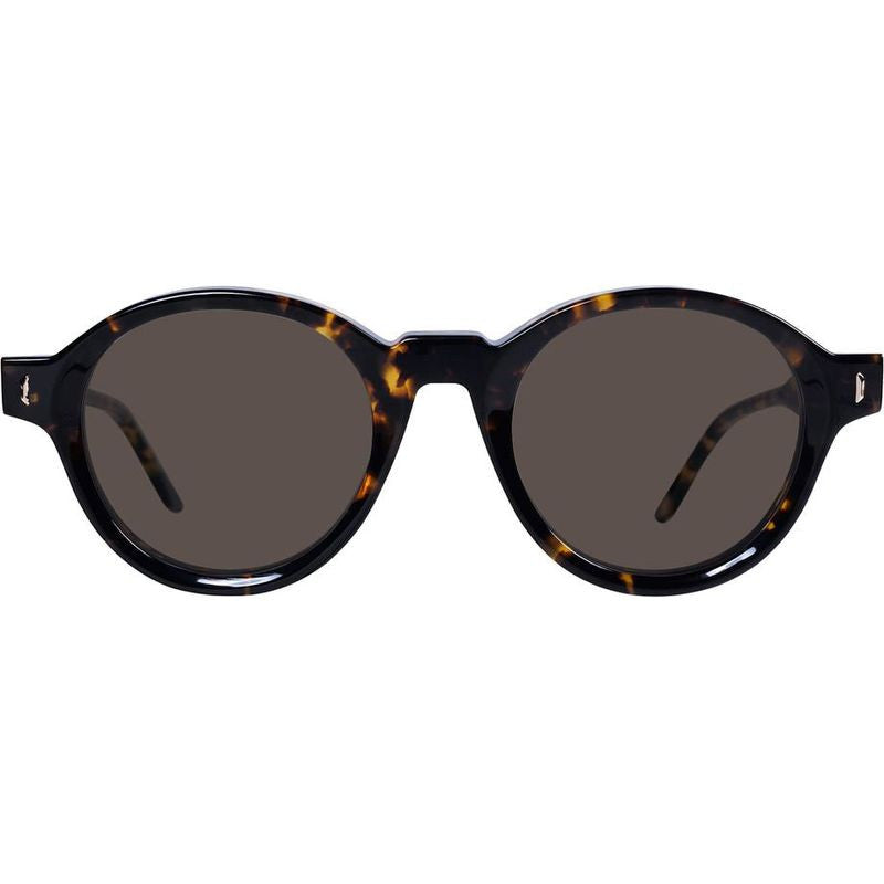 Motel, Clear Tort with 24K Gold Metal/Brown Lenses
