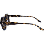 Motel, Clear Tort with 24K Gold Metal/Brown Lenses