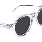 Motel, Crystal with Rose Gold Metal/Black Lenses