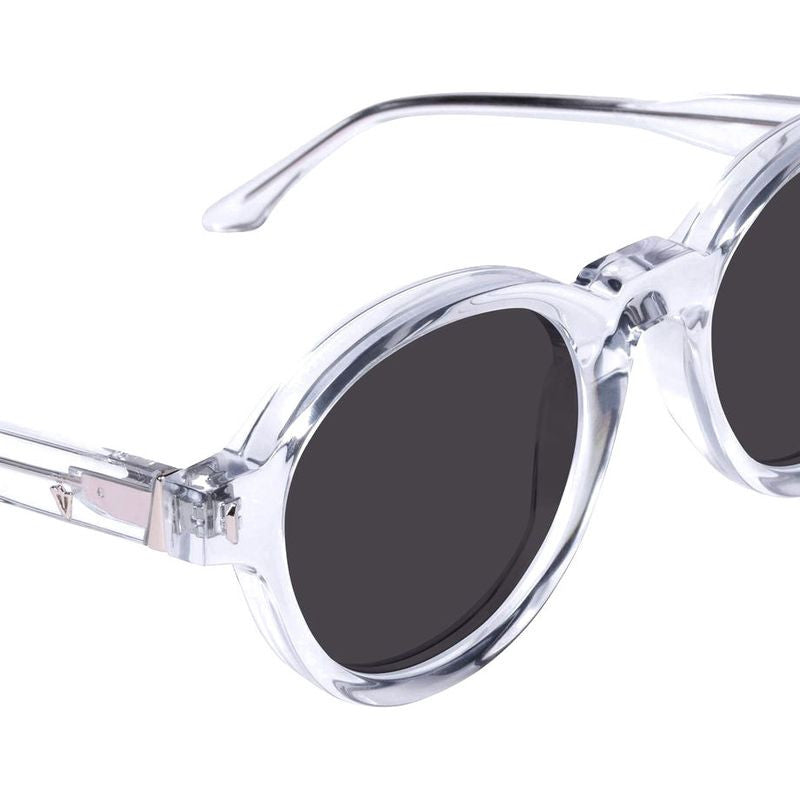 Motel, Crystal with Rose Gold Metal/Black Lenses