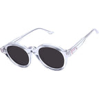 Motel, Crystal with Rose Gold Metal/Black Lenses
