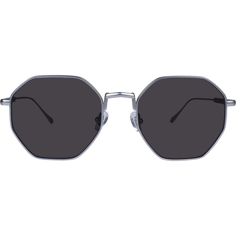 Orb, Matte Silver Japanese Titanium/Black Lenses