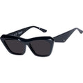 Piaf, Gloss Black with Silver Metal/Black Lenses