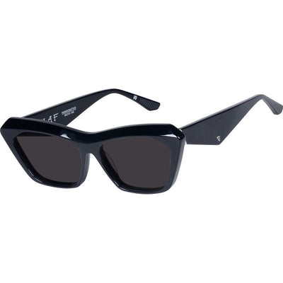 Piaf, Gloss Black with Silver Metal/Black Lenses