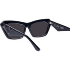 Piaf, Gloss Black with Silver Metal/Black Lenses
