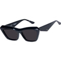 Piaf, Gloss Black with Silver Metal/Black Polarised Lenses