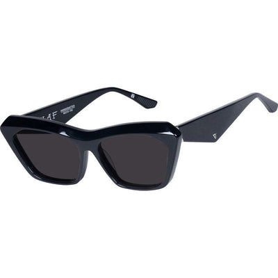 Piaf, Gloss Black with Silver Metal/Black Polarised Lenses