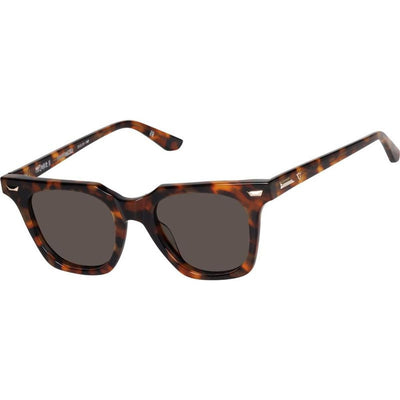 Prisoner II, Dark Amber Tort with Gold Metal/Brown Lenses