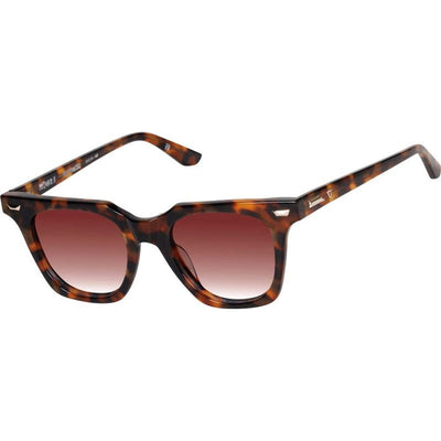 Prisoner II, Dark Amber Tort with Gold Metal/Dark Orange Gradient Lenses