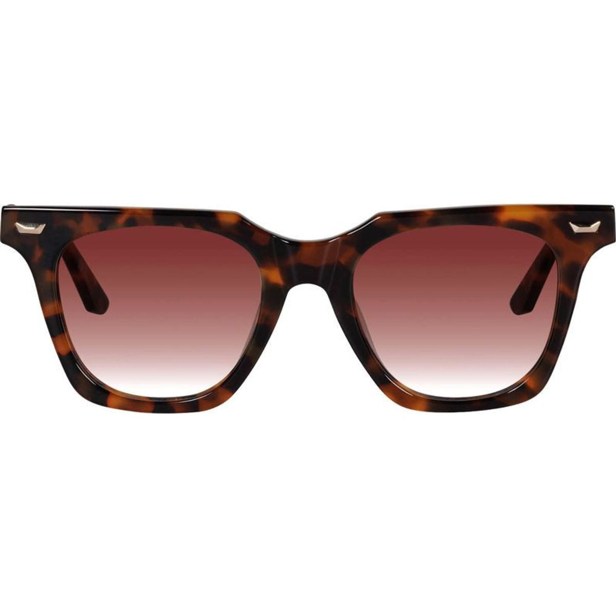 Prisoner II, Dark Amber Tort with Gold Metal/Dark Orange Gradient Lenses