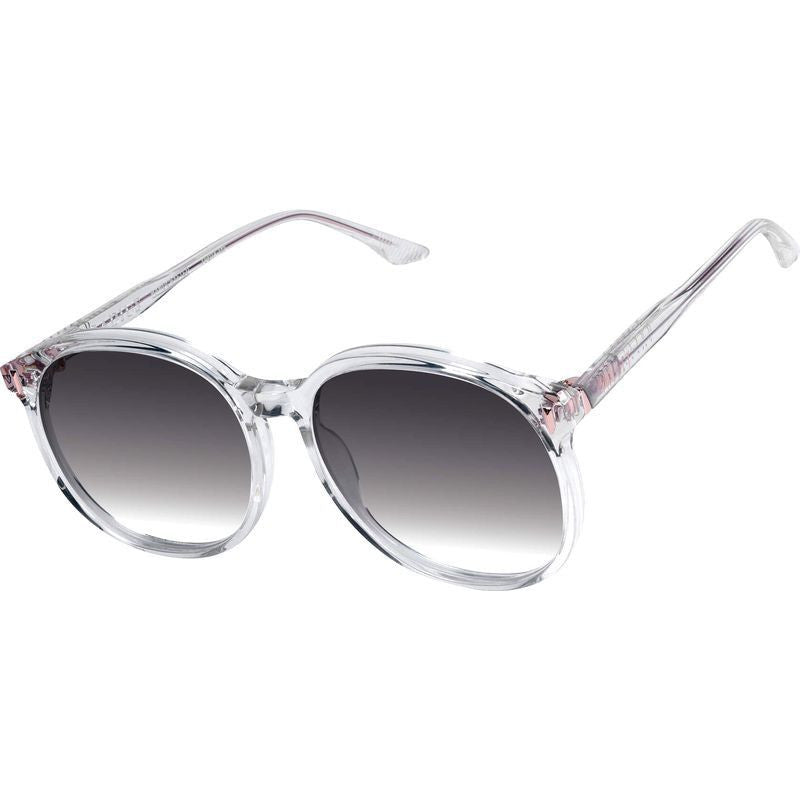 Radius, Crystal with Rose Gold Metal/Black Gradient Lenses