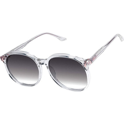 Radius, Crystal with Rose Gold Metal/Black Gradient Lenses