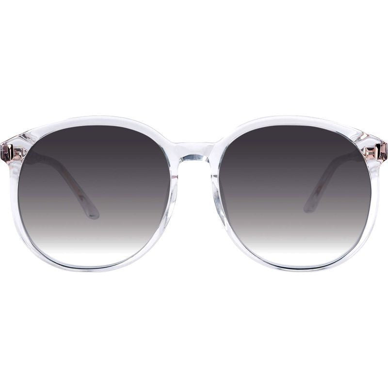 Radius, Crystal with Rose Gold Metal/Black Gradient Lenses