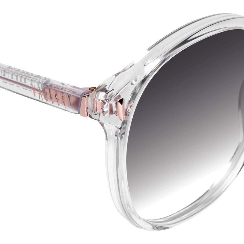 Radius, Crystal with Rose Gold Metal/Black Gradient Lenses