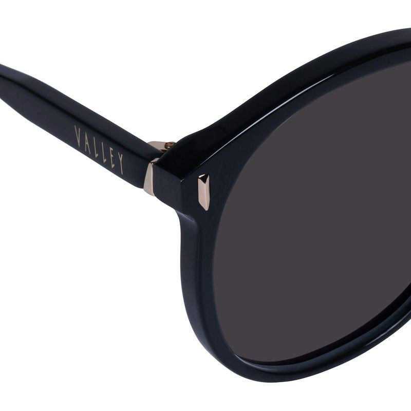 Radius, Gloss Black with Gold Metal/Black Lenses