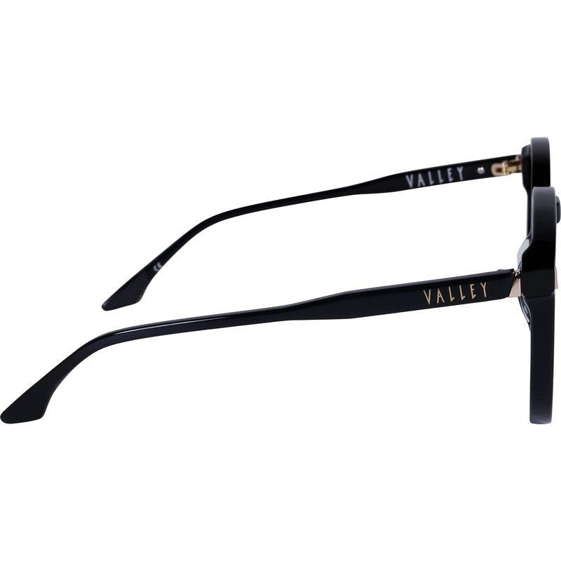 Radius, Gloss Black with Gold Metal/Black Lenses