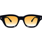 Ritual, Gloss Black with Silver Metal/Orange Gradient Lenses
