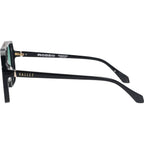 Rodeo, Gloss Black with Gold Metal/Dark Green Gradient Lenses