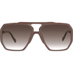 Rodeo, Chocolate with Gold Metal/Brown Gradient Lenses