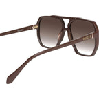 Rodeo, Chocolate with Gold Metal/Brown Gradient Lenses