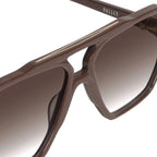 Rodeo, Chocolate with Gold Metal/Brown Gradient Lenses