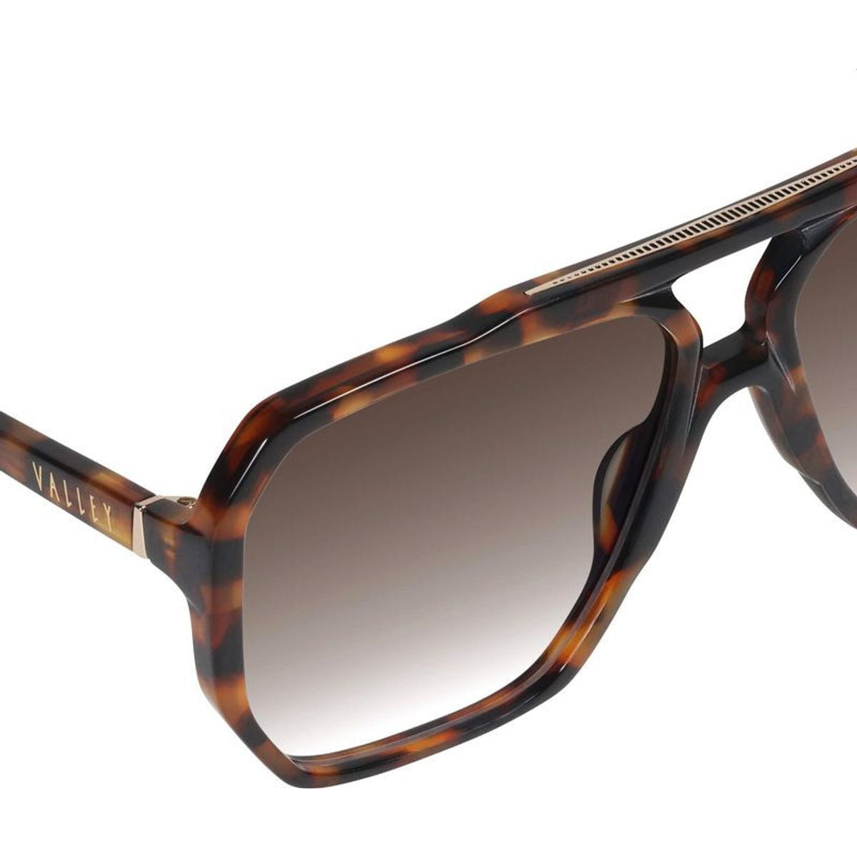 Rodeo, Dark Tortoise with Gold Metal/Brown Gradient Lenses