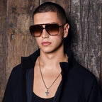 Rodeo, Dark Tortoise with Gold Metal/Brown Gradient Lenses