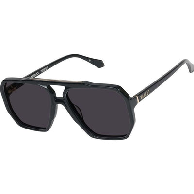 Rodeo, Gloss Black with Gold Metal/Black Lenses