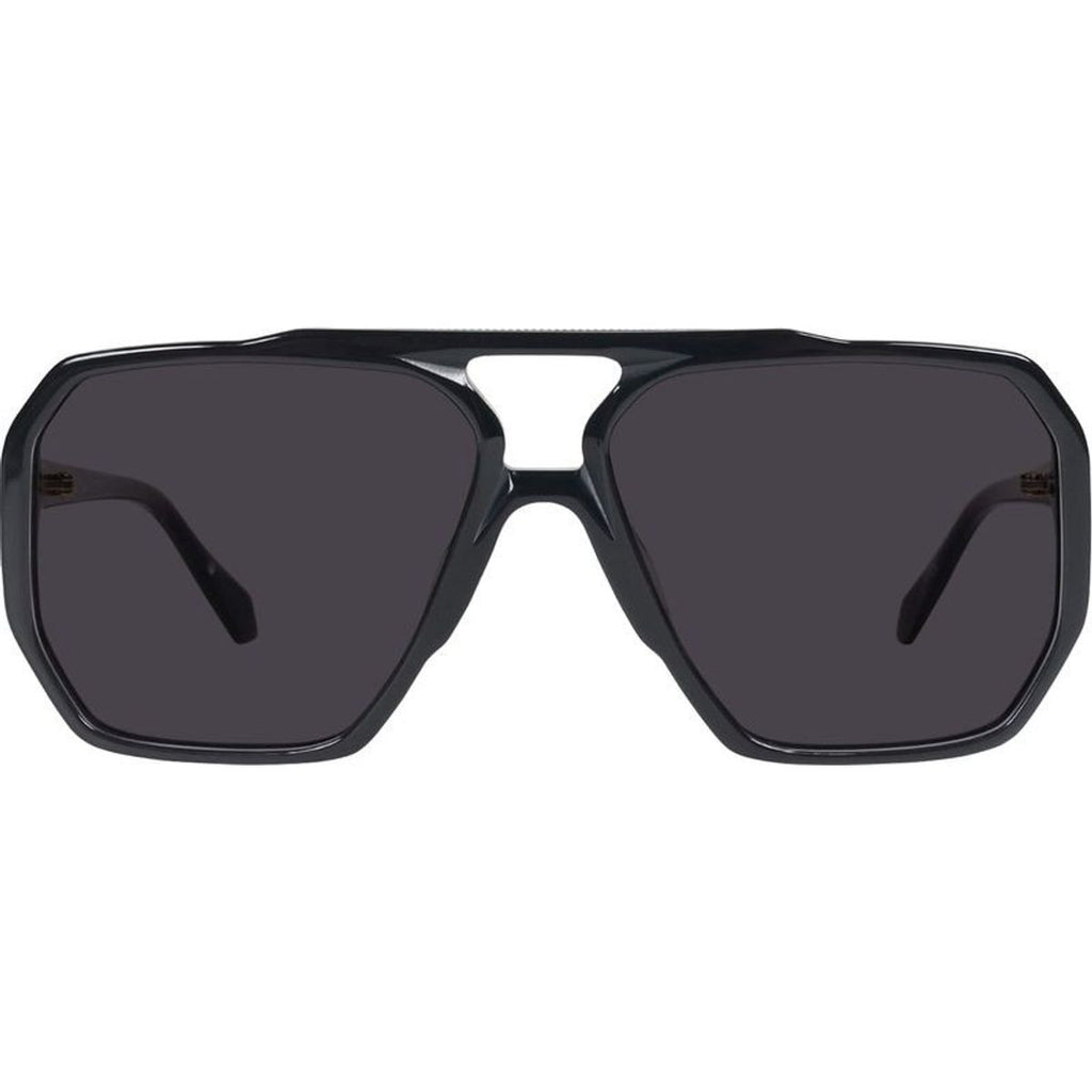 Rodeo, Gloss Black with Gold Metal/Black Lenses