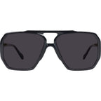 Rodeo, Gloss Black with Gold Metal/Black Lenses