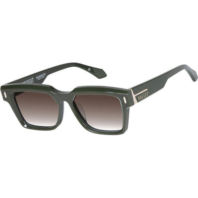 Roosevelt, Army Green with Gold Metal/Brown Gradient Lenses