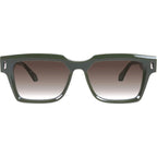 Roosevelt, Army Green with Gold Metal/Brown Gradient Lenses