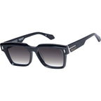 Roosevelt, Gloss Black with Silver Metal/Black Gradient Lenses