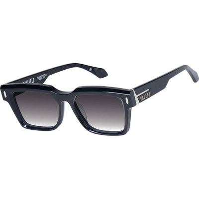 Roosevelt, Gloss Black with Silver Metal/Black Gradient Lenses