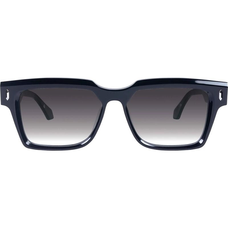 Roosevelt, Gloss Black with Silver Metal/Black Gradient Lenses