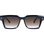Roosevelt, Gloss Black with Silver Metal/Brown Gradient Lenses