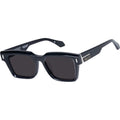 Roosevelt, Gloss Black with Silver Metal/Black Lenses