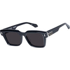 Roosevelt, Gloss Black with Silver Metal/Black Lenses