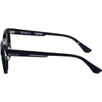 Royale, Gloss Black with Silver Metal/Black Lenses