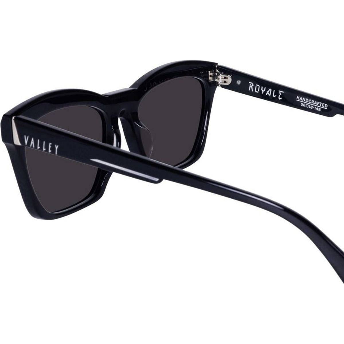 Royale, Gloss Black with Silver Metal/Black Lenses