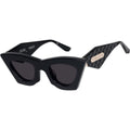 Saviour, Gloss Black with Gold Metal/Black Lenses